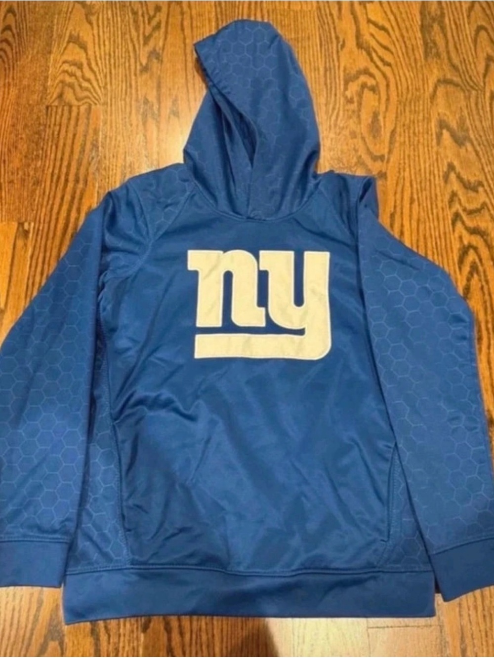 NY Giants Youth Pullover Hoodie — Size Small (8)